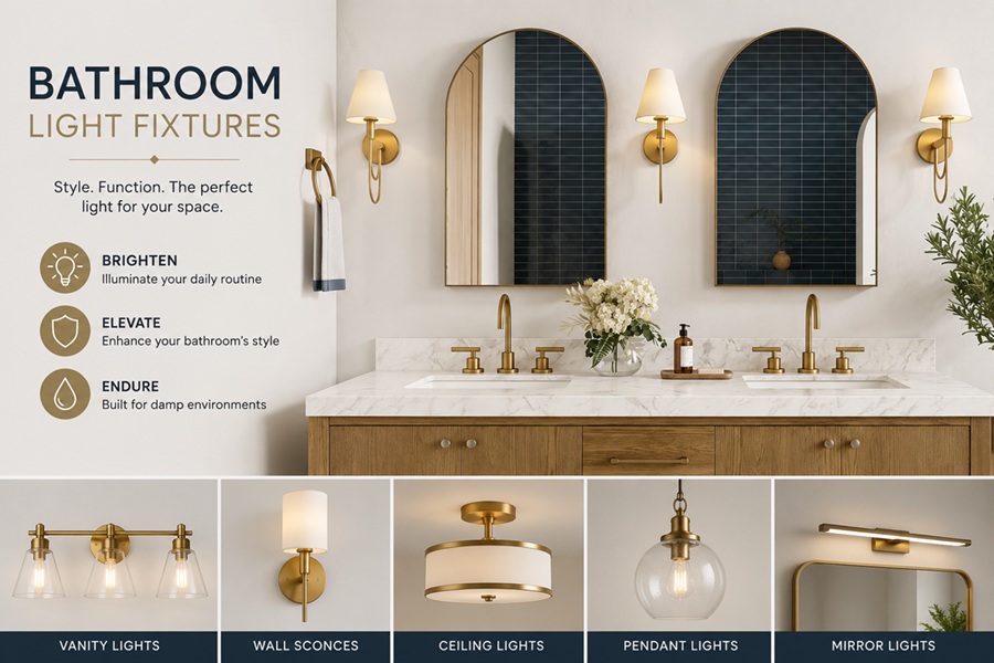 bathroom light fixtures