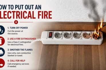 how to put out an electrical fire