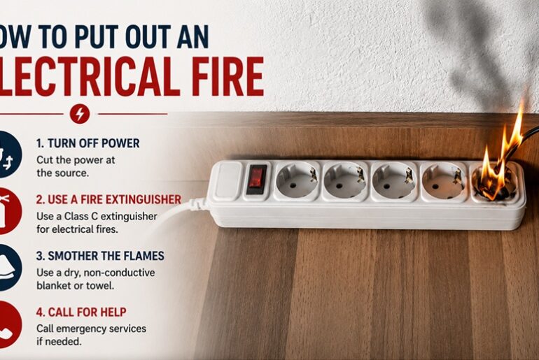 how to put out an electrical fire