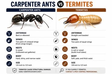 carpenter ants vs termites