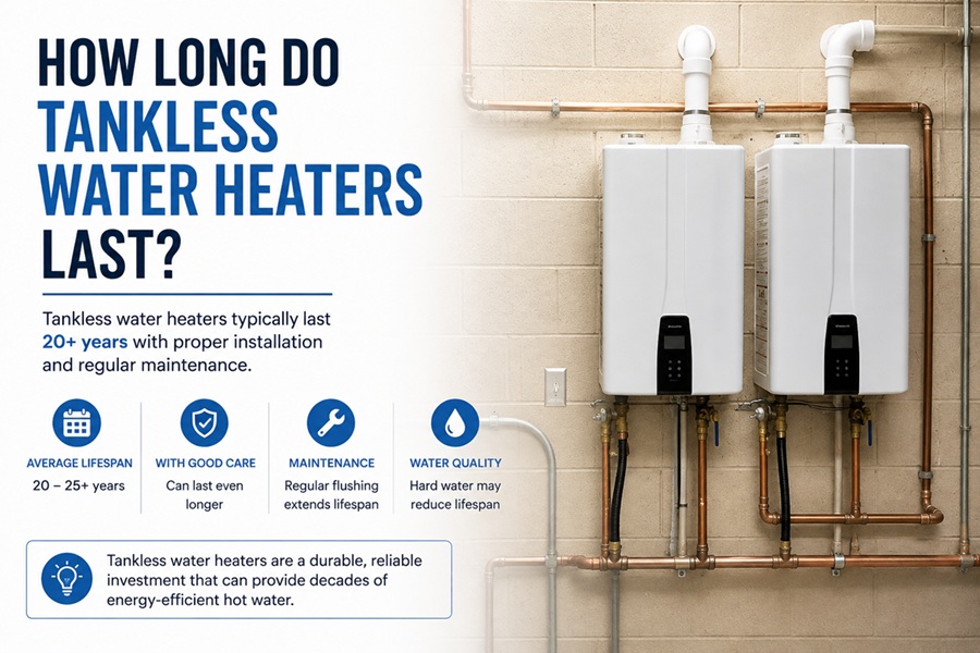 How Long Do Tankless Water Heaters Last? Lifespan and Care